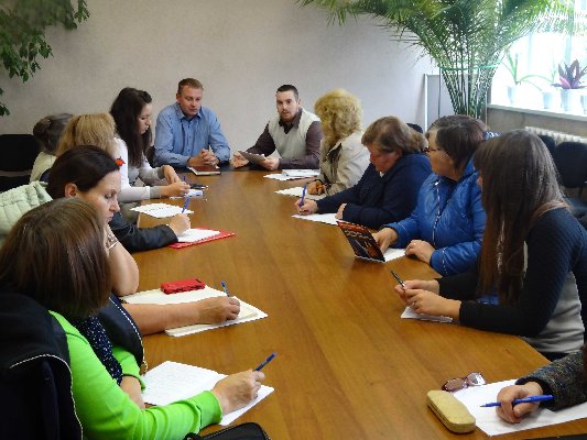 Совещание с специалистами по социальной работе